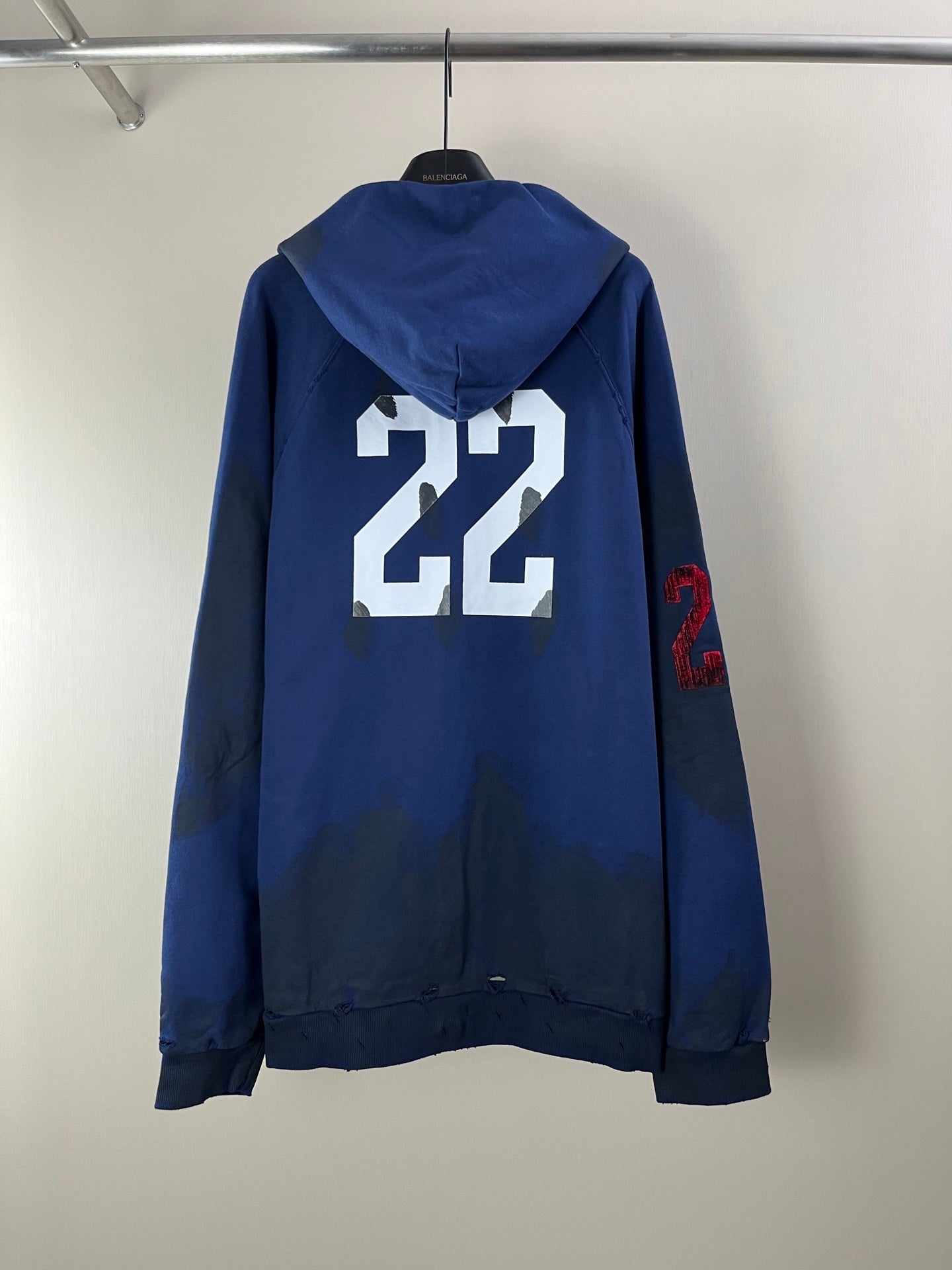 Balenciaga 22FW Mud-Dye Horse Hoodie