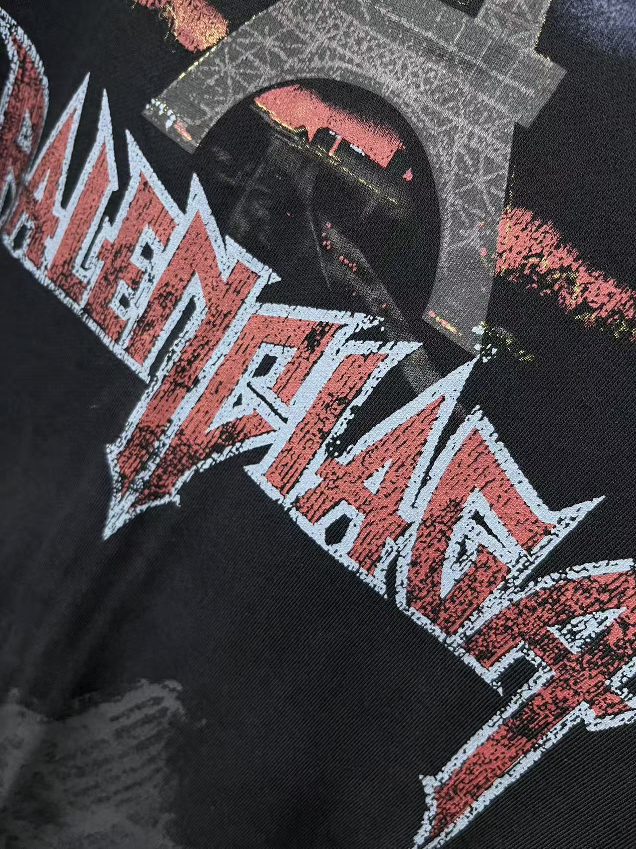 Balenciaga Men's Black Hoodie