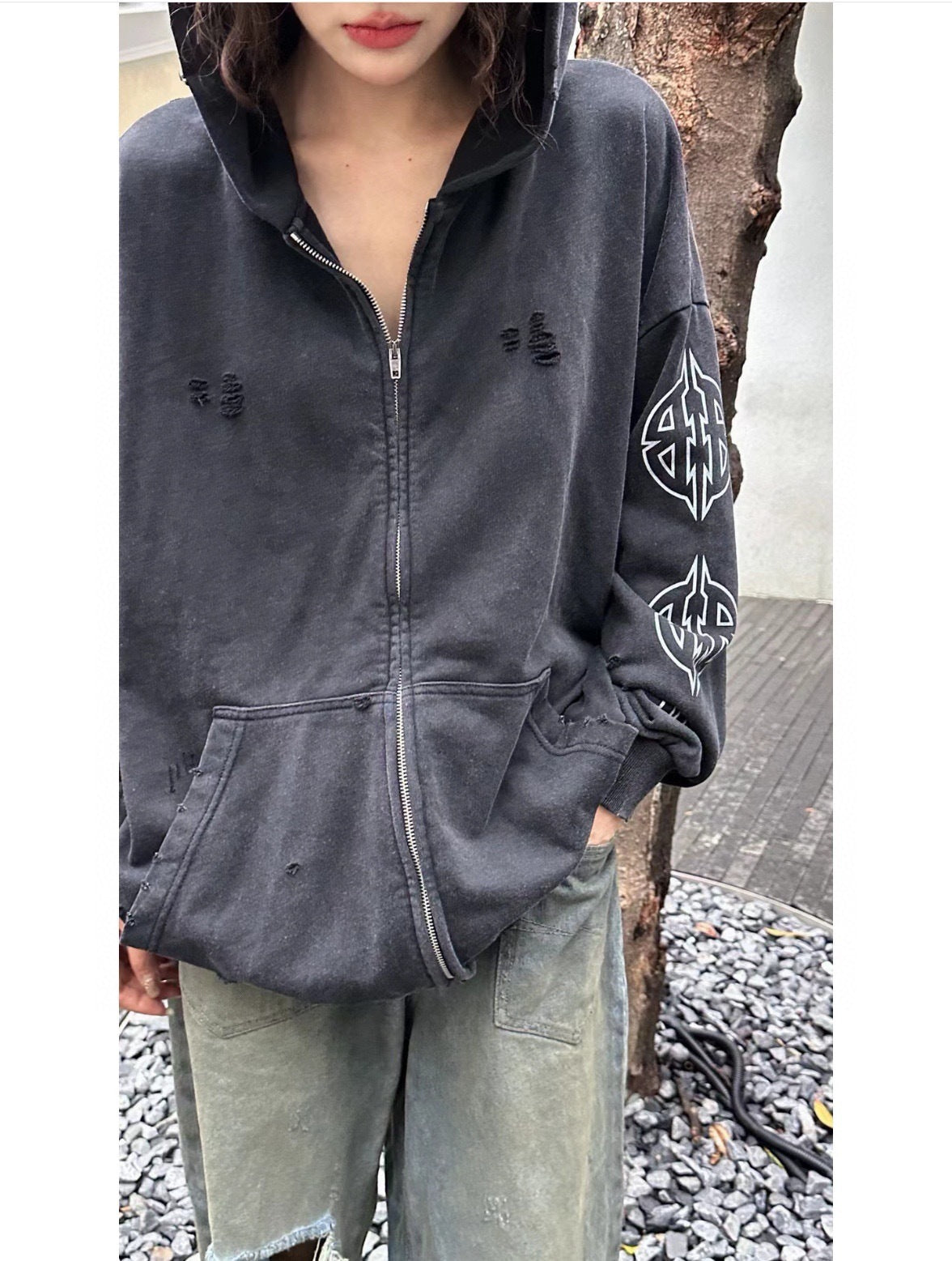 Balenciaga Men's Black Hoodie
