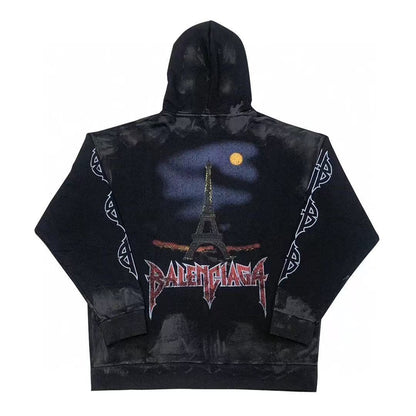 Balenciaga Men's Black Hoodie
