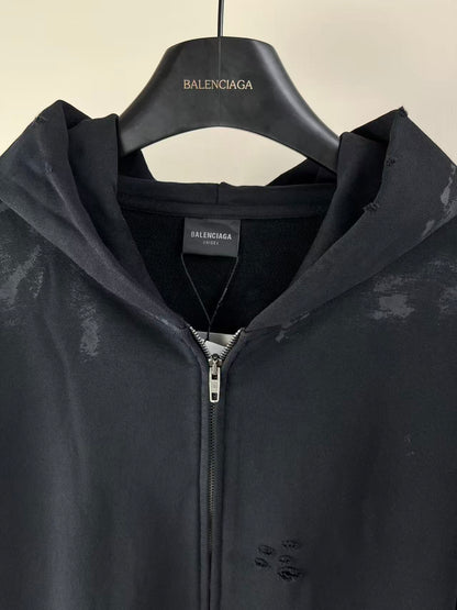 Balenciaga Men's Black Hoodie