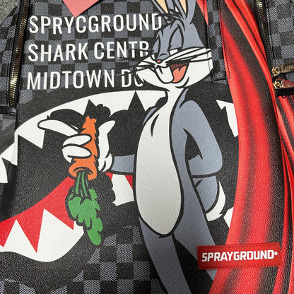 Sprayground "Shark Central" Saffiano Checkered Backpack