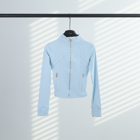 Lululemon Define Cropped Jacket"(Gold zipper）