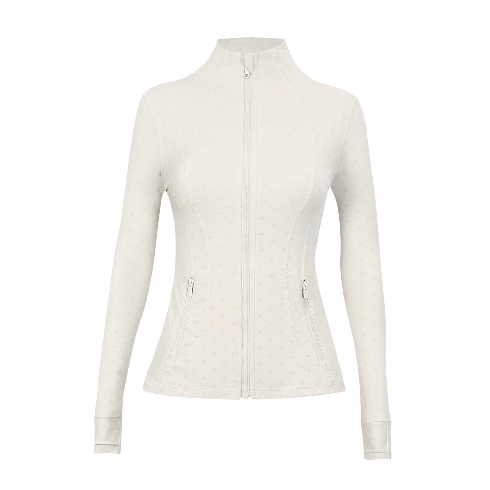 Lululemon Define Jacket（Polka Dot Flocked Black）