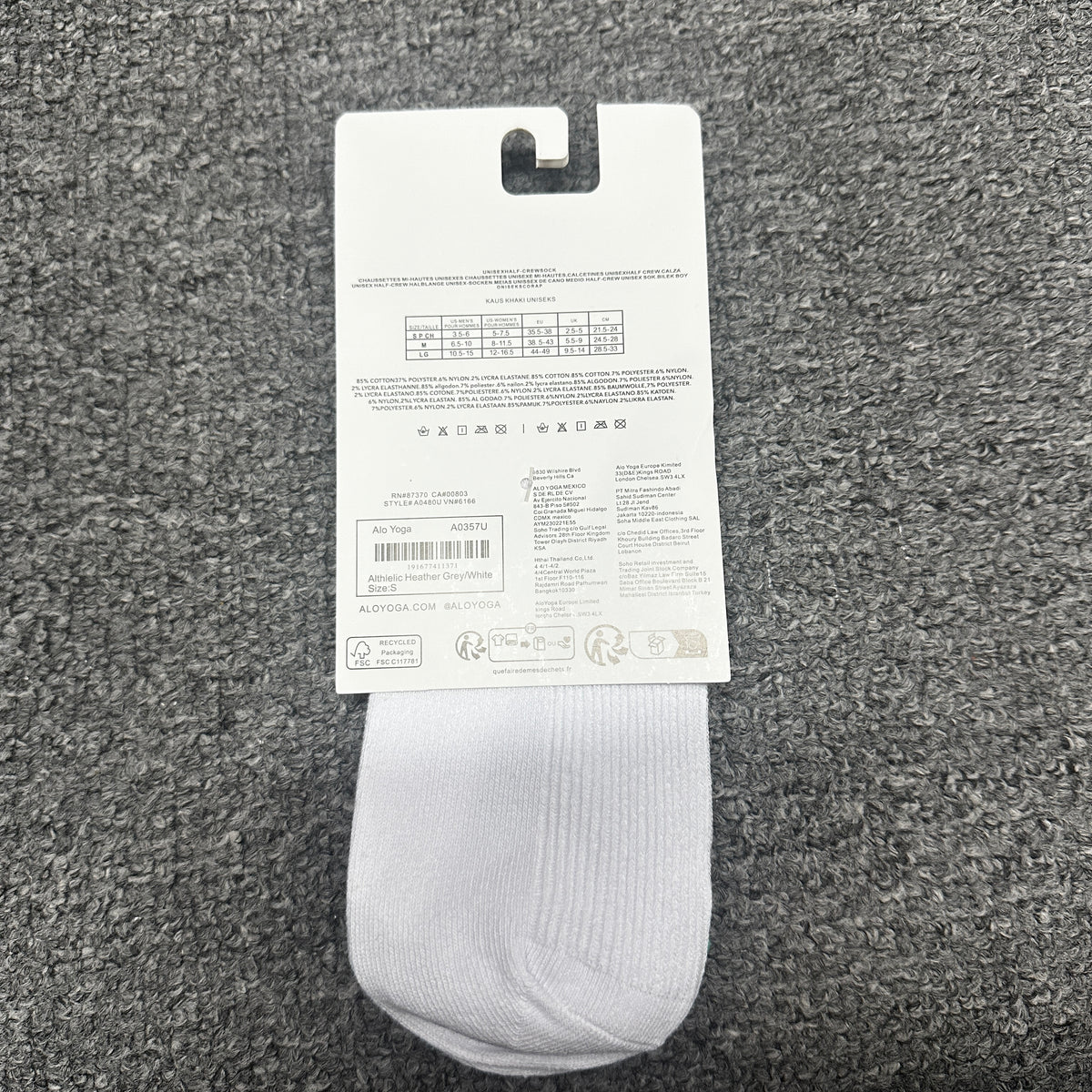 Alo Yoga Women's Lettuce Edge Socks