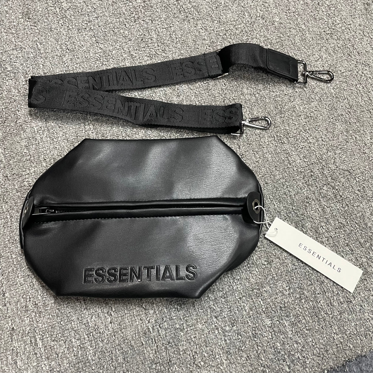 Fear of God Essentials Waterproof Matte PU Mini Barrel Bag