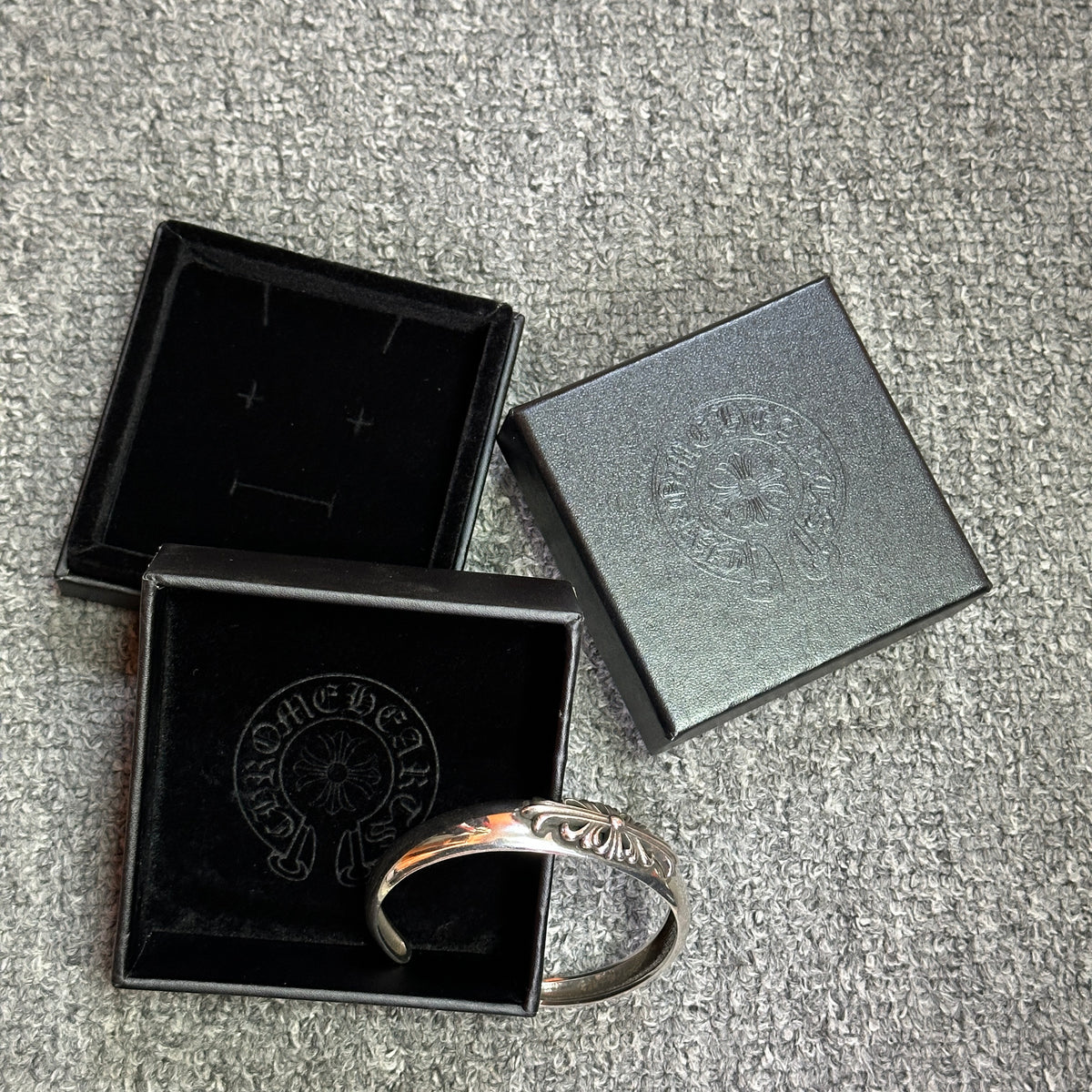 Chrome Hearts Floral Cross Cuff Bangle Bangle