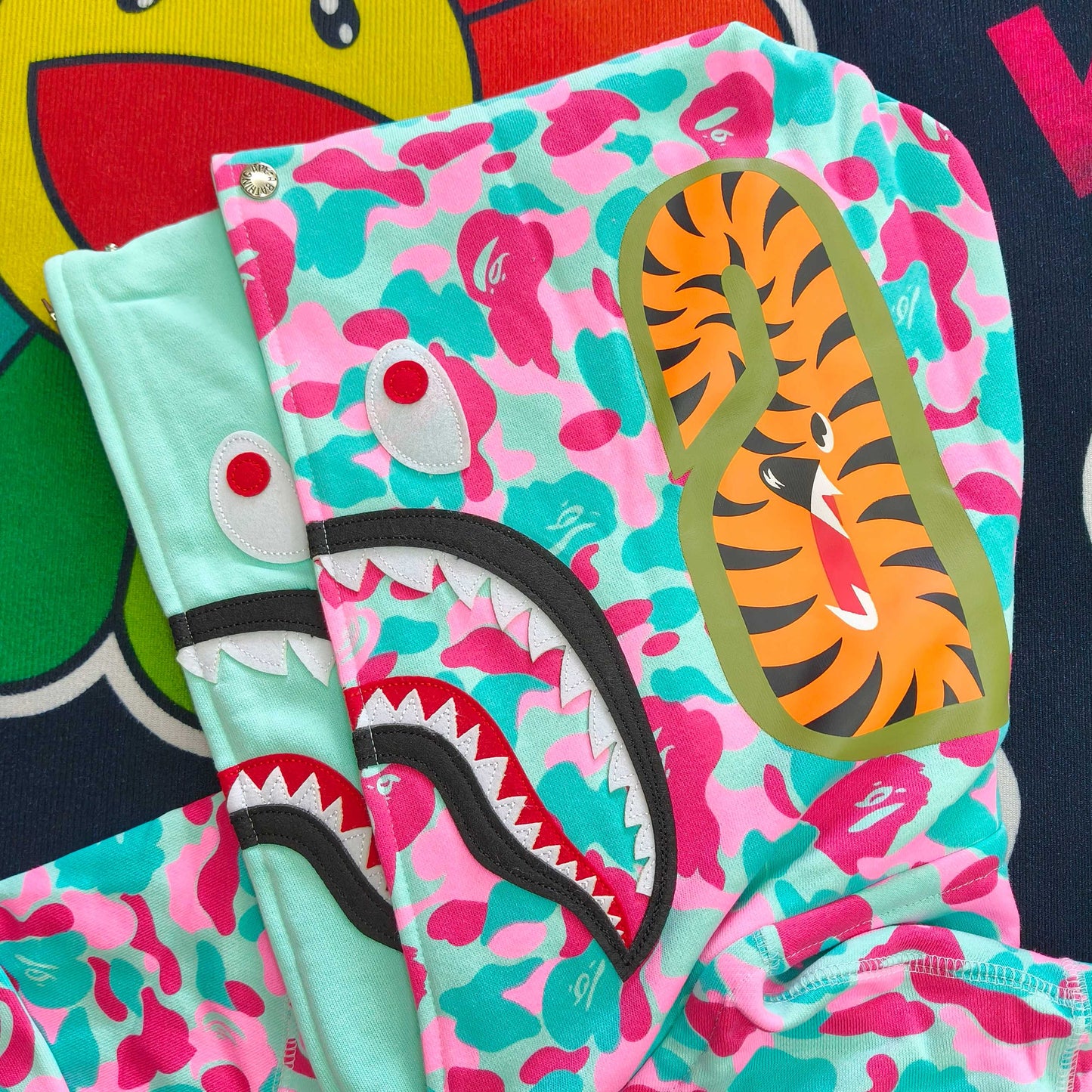 BAPE Color Camo Shark Full Zip Hoodie