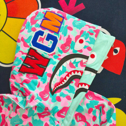 BAPE Color Camo Shark Full Zip Hoodie
