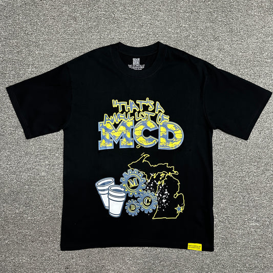 That's A Awful Lot Of Cough Syrup "Michigan MCD" T-Shirt in Black