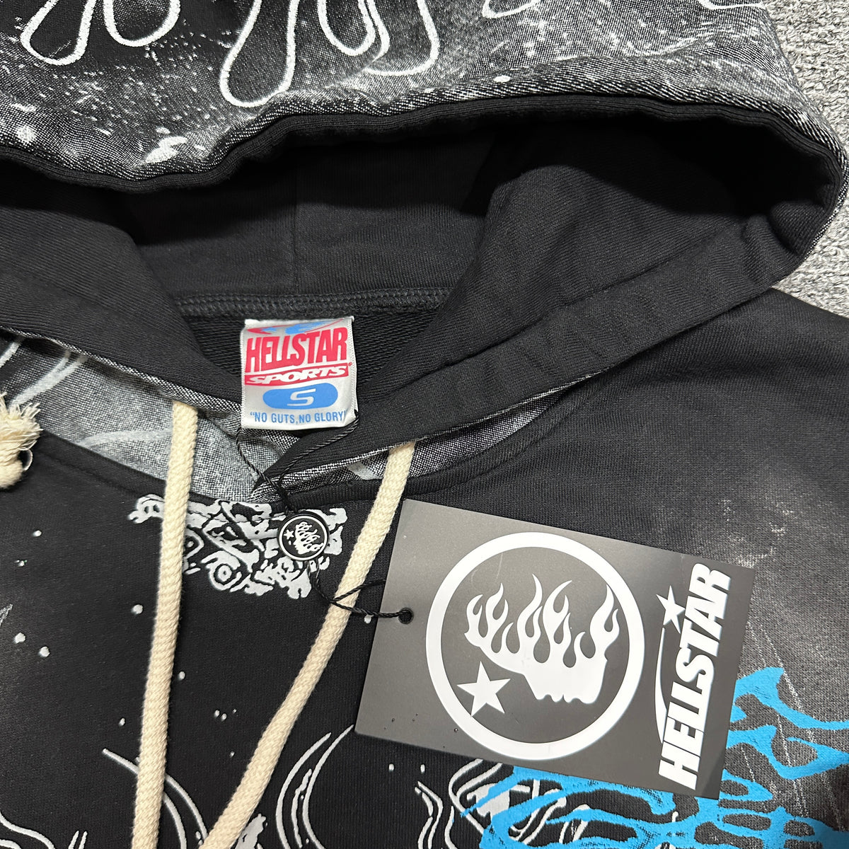 Hellstar Records "Heartless" Flame Graphic Hoodie