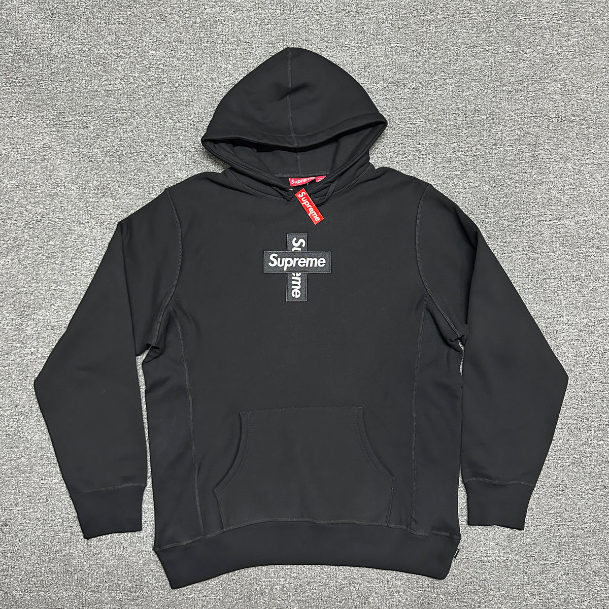 Supreme Cross Box Logo Hooded Sweatshirt