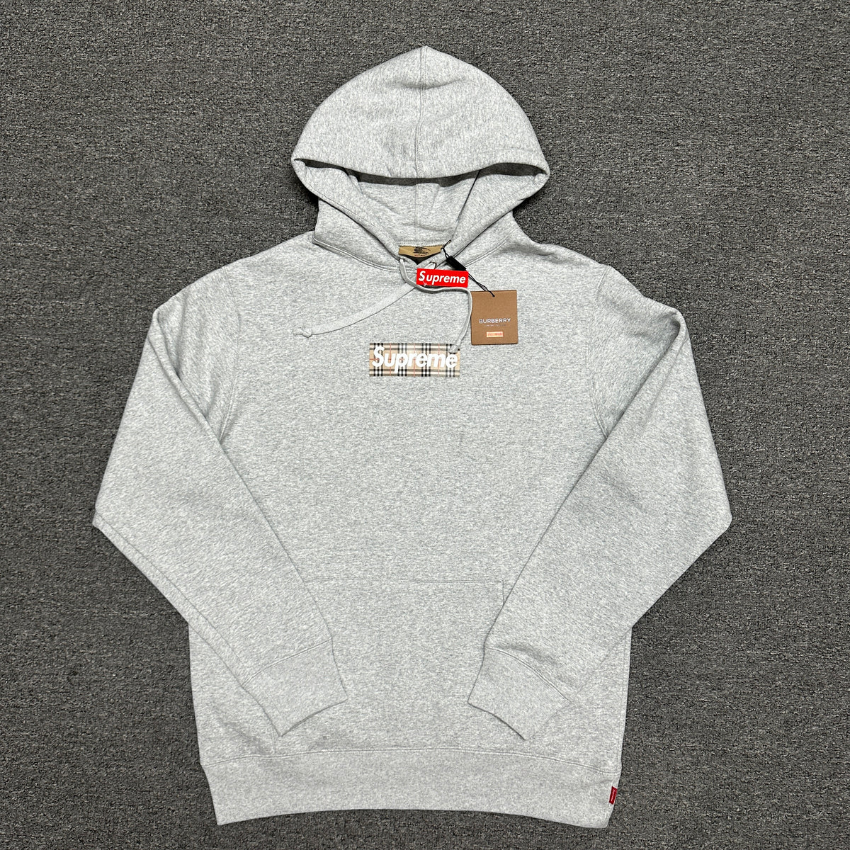 Supreme x Burberry Box Logo Hooded Sweatshirt