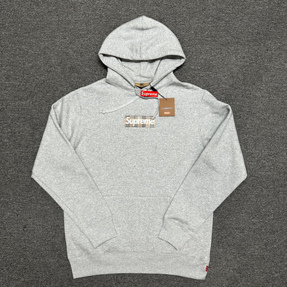 Supreme x Burberry Box Logo Hooded Sweatshirt