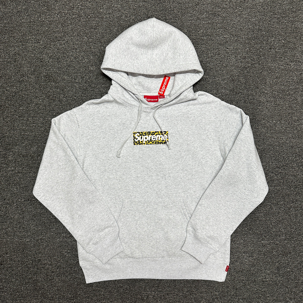 Supreme Shanghai Box Logo Hooded Sweatshirt (Heather Grey)
