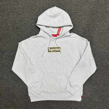 Supreme Shanghai Box Logo Hooded Sweatshirt (Heather Grey)