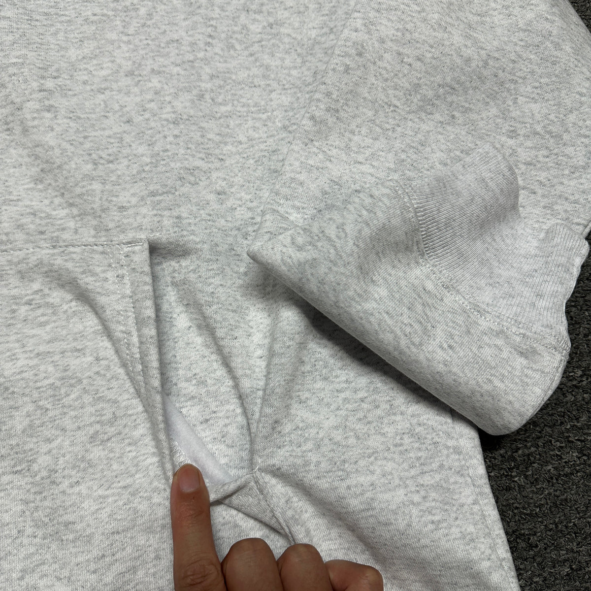 Supreme Shanghai Box Logo Hooded Sweatshirt (Heather Grey)