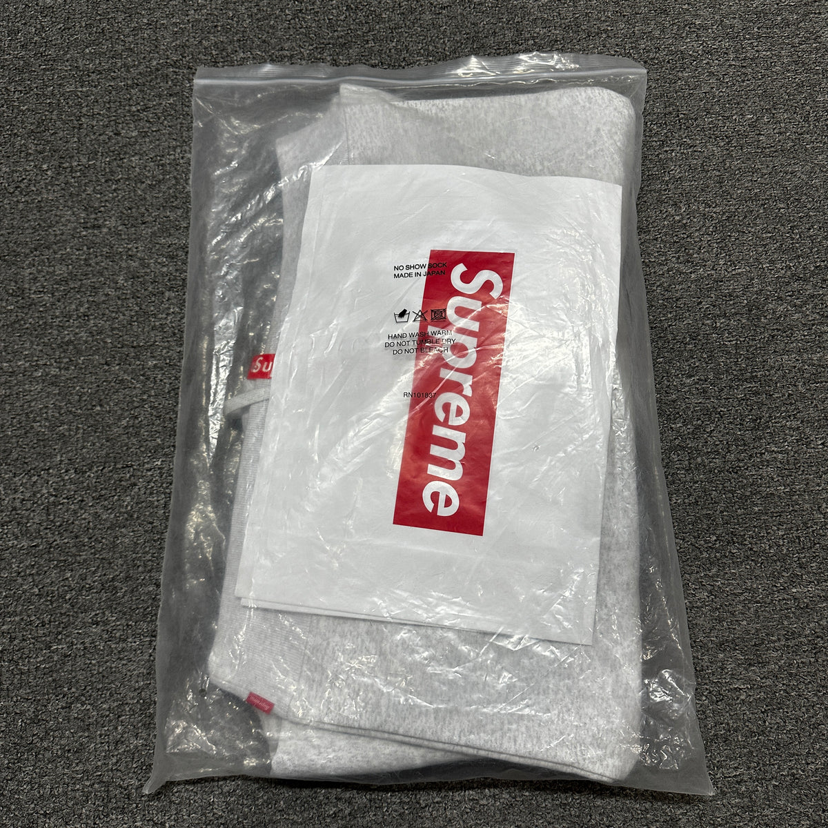 Supreme Shanghai Box Logo Hooded Sweatshirt (Heather Grey)