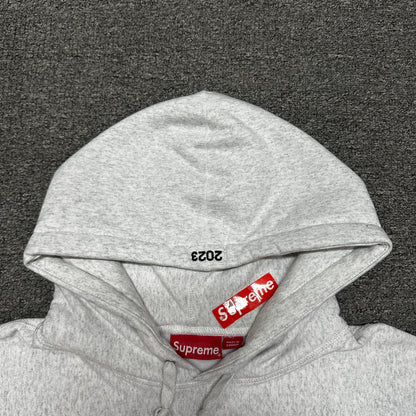 Supreme Box Logo Hooded Sweatshirt (FW23) in Ash Grey