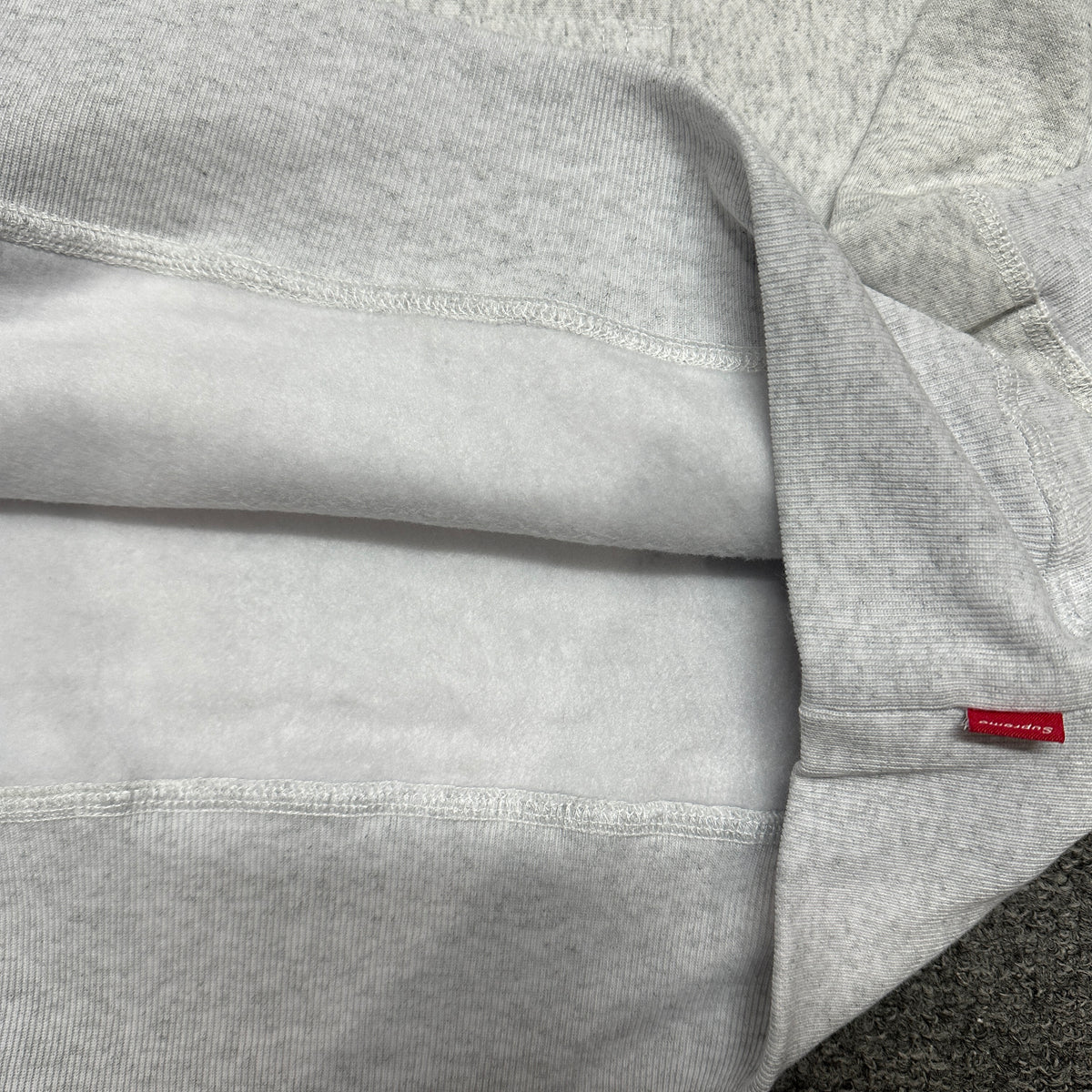 Supreme Box Logo Hooded Sweatshirt (FW23) in Ash Grey