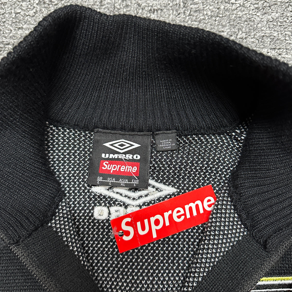 Supreme x Umbro Zip Up Sweater
