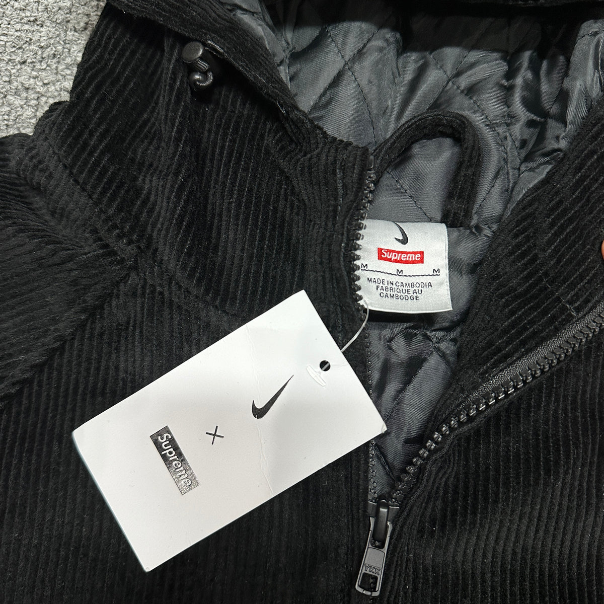 Supreme x Nike Arc Corduroy Hooded Jacket