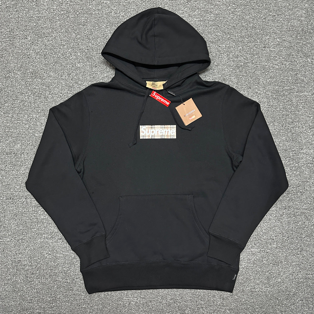 Supreme x Burberry Box Logo Hooded Sweatshirt