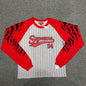 Supreme Tiger Raglan L/S Top in White