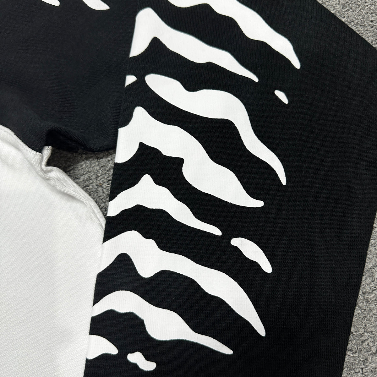 Supreme Tiger Raglan L/S Top in White
