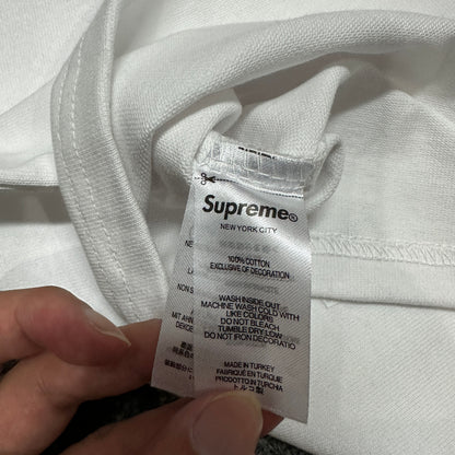 Supreme Tiger Raglan L/S Top in White