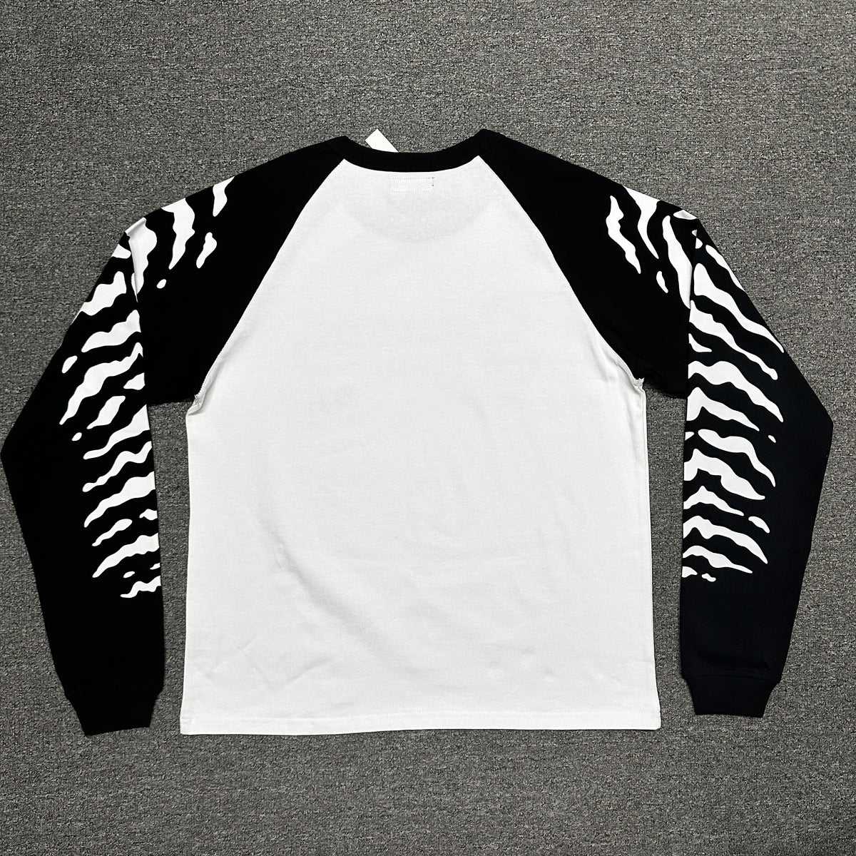 Supreme Tiger Raglan L/S Top in White
