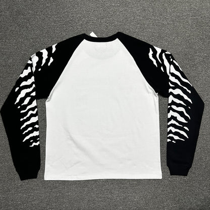 Supreme Tiger Raglan L/S Top in White