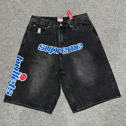 Supreme / Mitchell & Ness Washington Bullets Baggy Denim Short