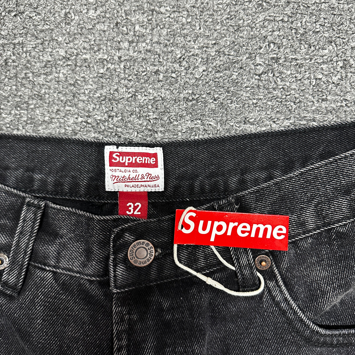 Supreme / Mitchell & Ness Washington Bullets Baggy Denim Short