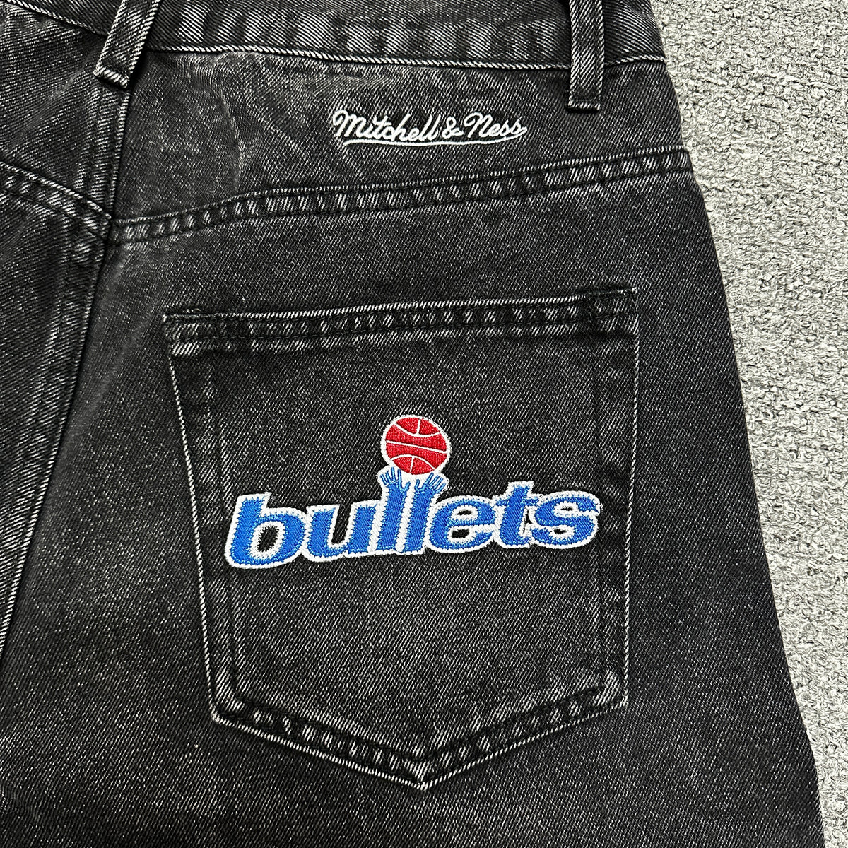 Supreme / Mitchell & Ness Washington Bullets Baggy Denim Short