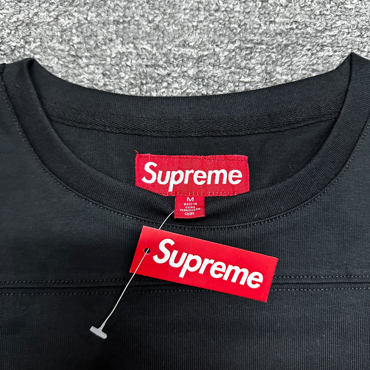 Supreme Affiliated L/S Football Top in Black