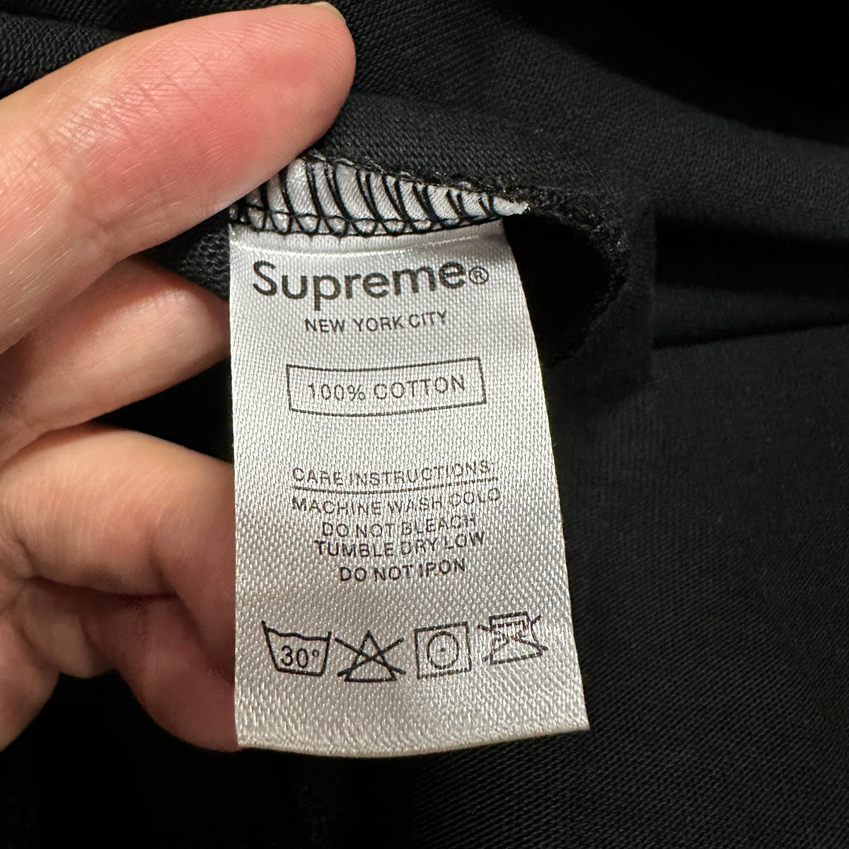Supreme Affiliated L/S Football Top in Black