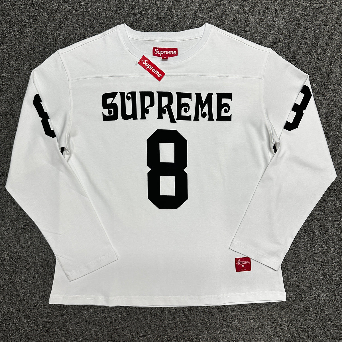 Supreme Affiliated L/S Football Top in Black