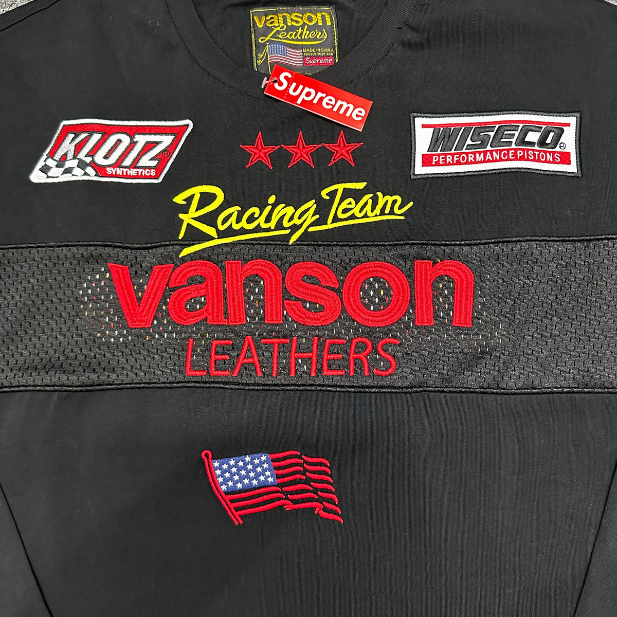Supreme x Vanson Leathers L/S Top in Black