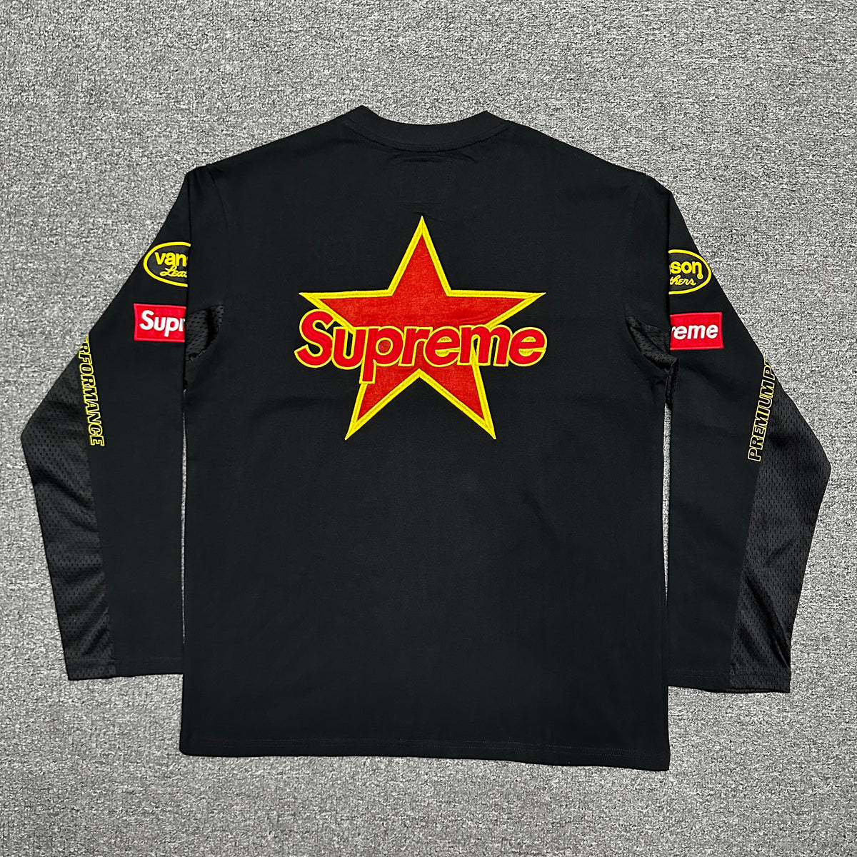 Supreme x Vanson Leathers L/S Top in Black