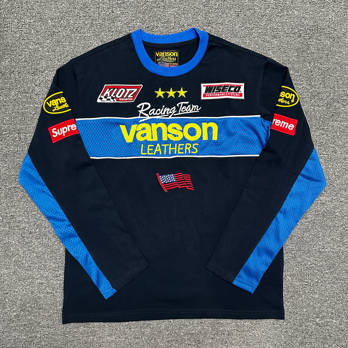 Supreme x Vanson Leathers L/S Top in Black
