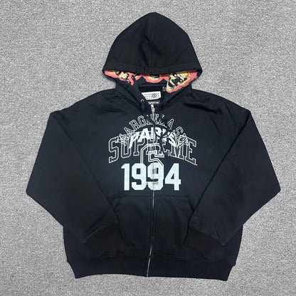 Supreme x MM6 Maison Margiela Zip Up Hooded Sweatshirt