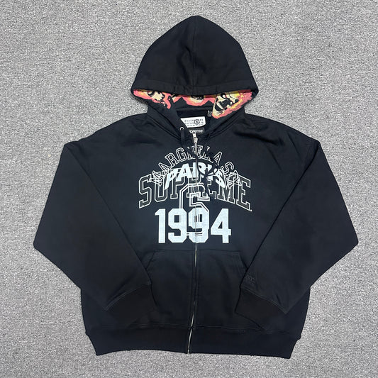 Supreme x MM6 Maison Margiela Zip Up Hooded Sweatshirt