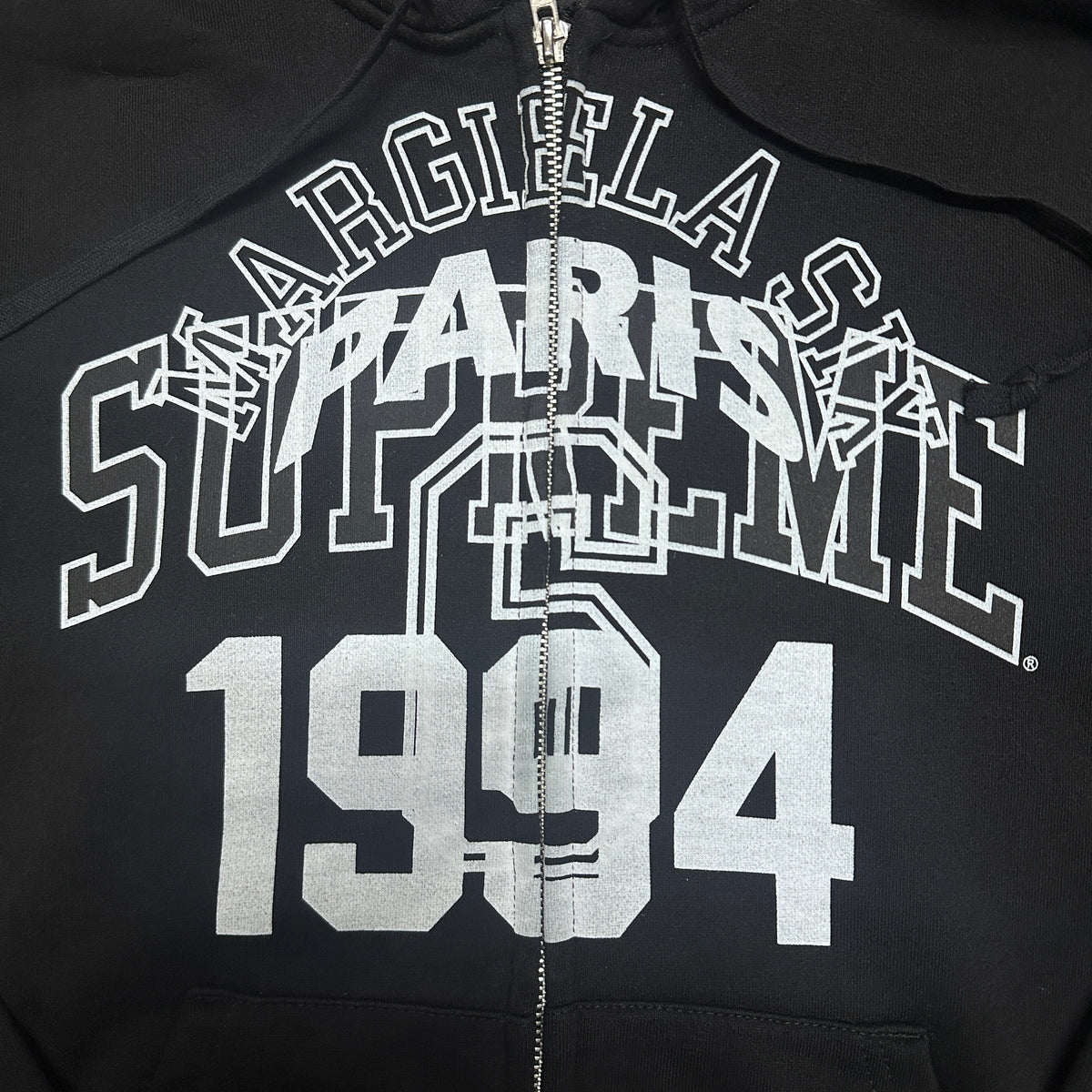 Supreme x MM6 Maison Margiela Zip Up Hooded Sweatshirt
