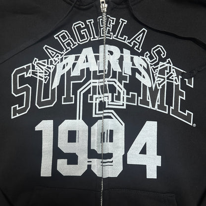 Supreme x MM6 Maison Margiela Zip Up Hooded Sweatshirt