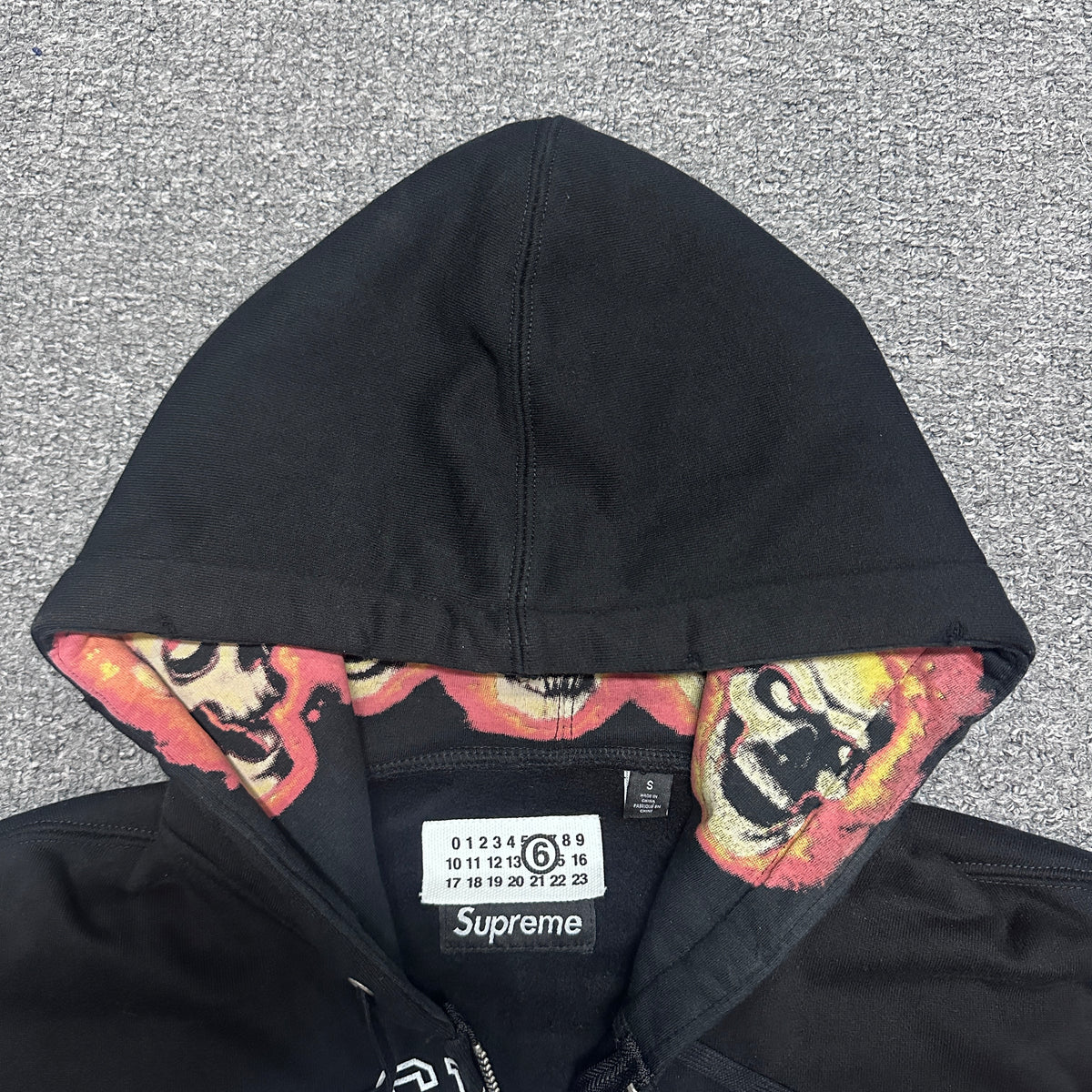 Supreme x MM6 Maison Margiela Zip Up Hooded Sweatshirt