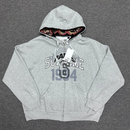 Supreme x MM6 Maison Margiela Zip Up Hooded Sweatshirt