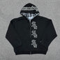 Supreme / Chicago White Sox Zip Up Hooded Sweatshirt in Black
