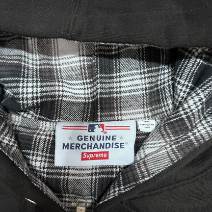 Supreme / Chicago White Sox Zip Up Hooded Sweatshirt in Black