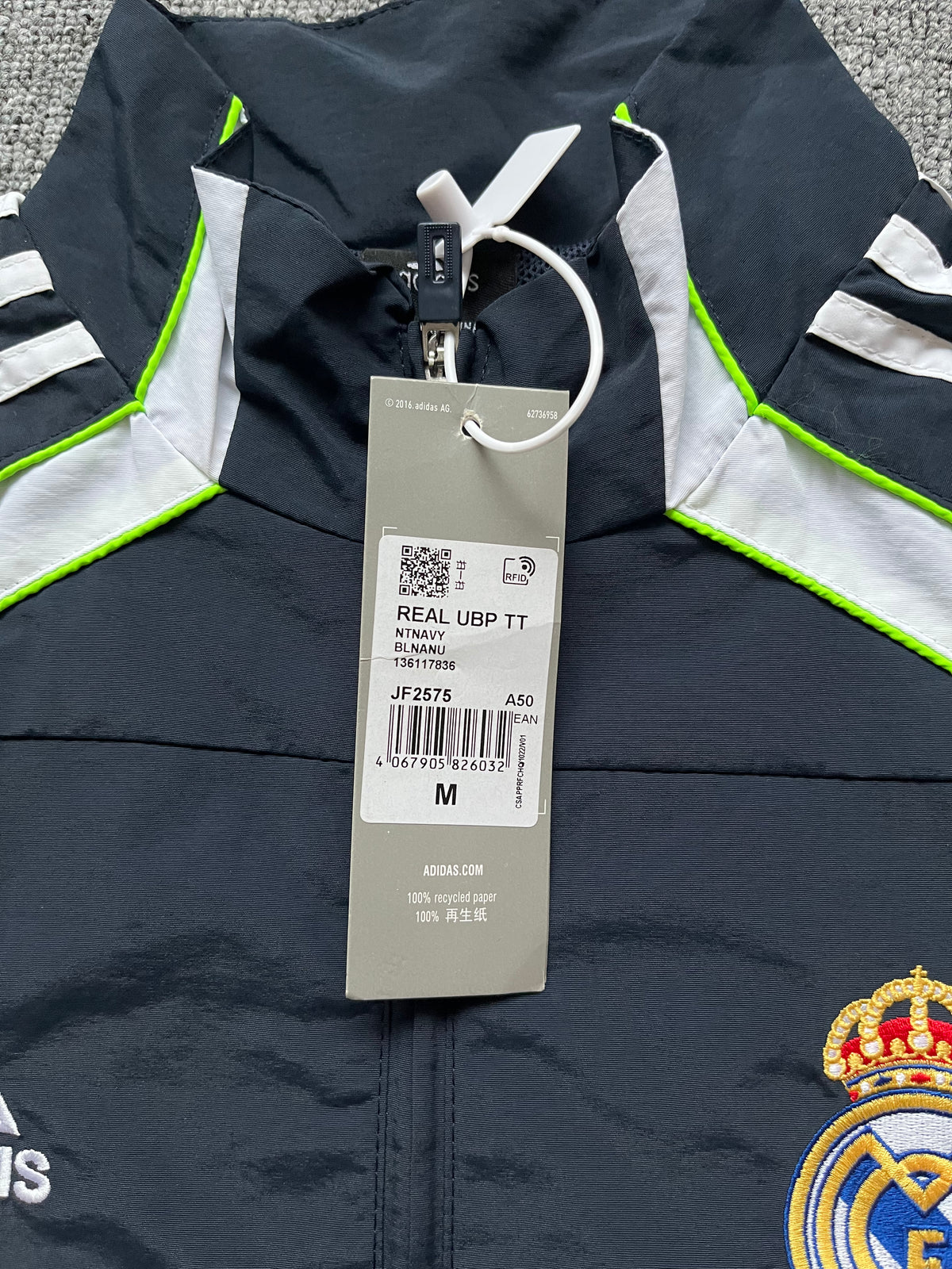 Adidas Real Madrid Urban Purist (UBP) Track Top Jacket